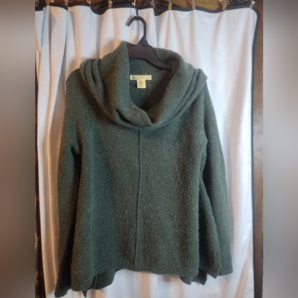 Kaisley Gray Alpaca Blend Cowl Neck Sweater
